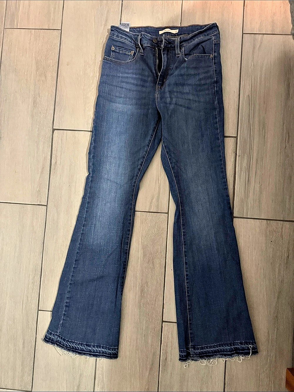 Levi's 726 High-Rise Flare Jeans Blue Waist 28
